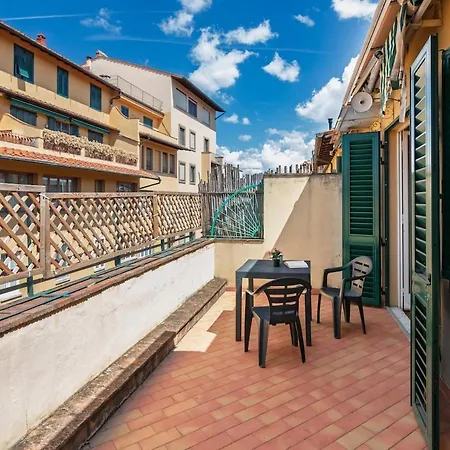 Brd 43 6- Ponte Vecchio Bright Spacious Penthouse Lägenhet